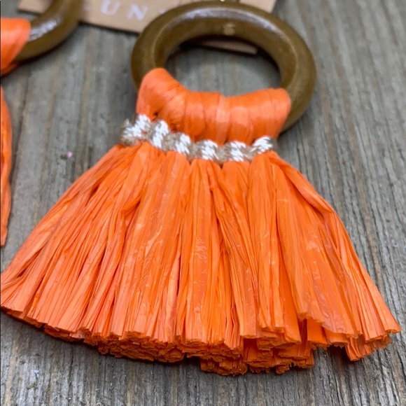 ✨Plunder Orange Everette Raffia Earrings - Picture 3 of 4